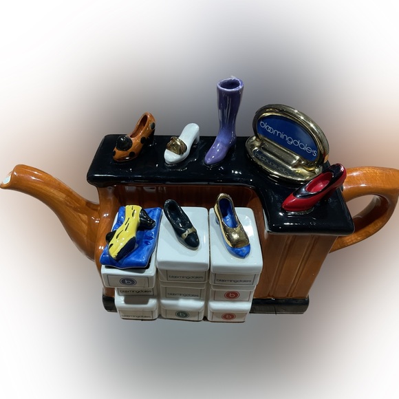 Tony Carter Art Rare Collectible Tony Carter Porcelain Teapot